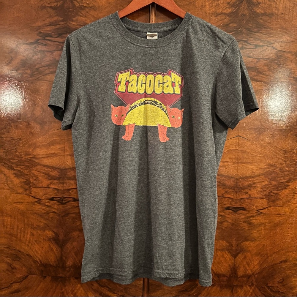 EUC Gray Novelty Tacocat T-Shirt